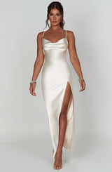 Celestina Maxi Dress - Ivory Dress Babyboo Fashion Premium Exclusive Design