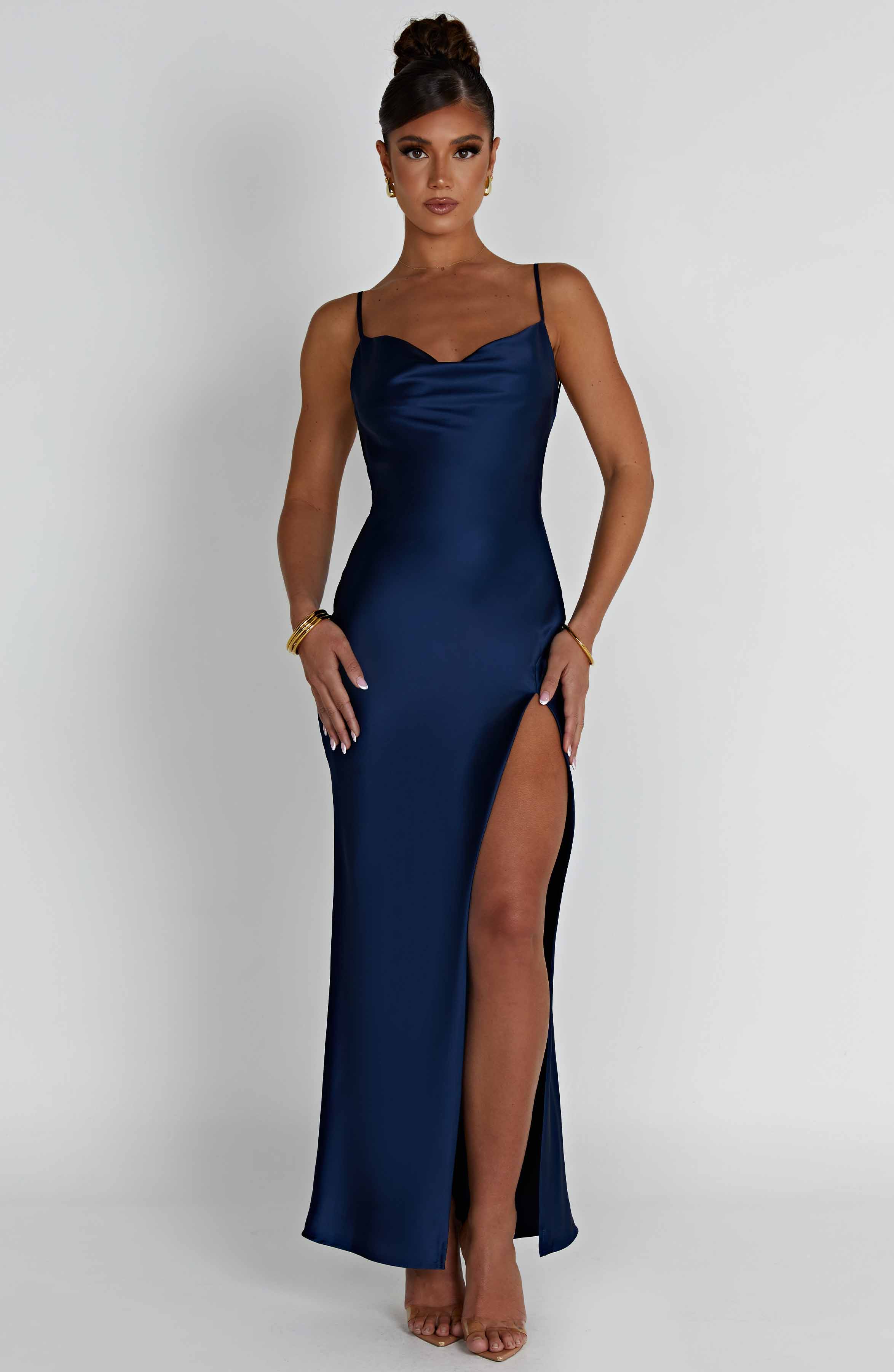 Celestina Maxi Dress - Navy – BABYBOO