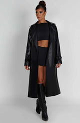 Chi Trench Coat - Black Jackets Babyboo Fashion Premium Exclusive Design