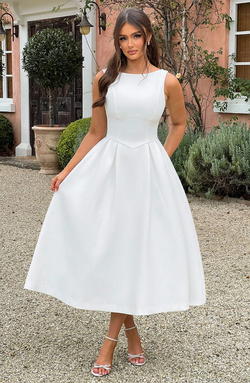 Ivory white dress best sale