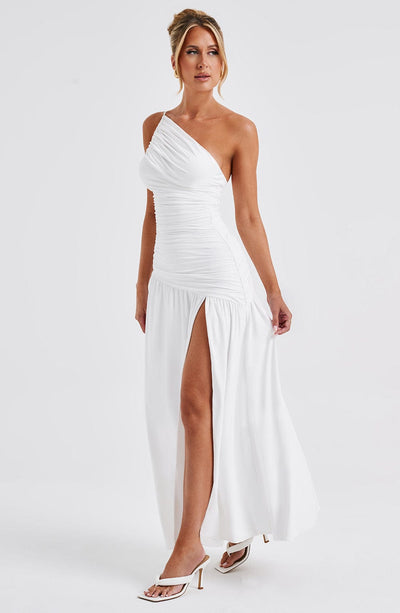 Shop Formal Dress - Claudia Maxi Dress - White fourth image