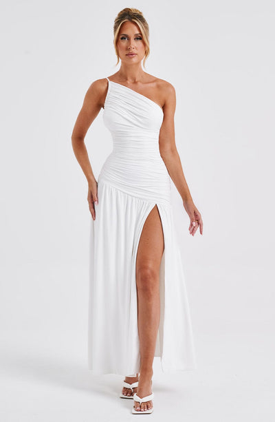 Shop Formal Dress - Claudia Maxi Dress - White fifth image