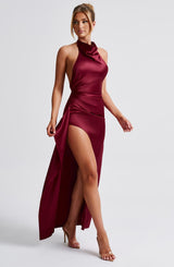 Colette Maxi Dress - Burgundy Dress Babyboo Fashion Premium Exclusive Design