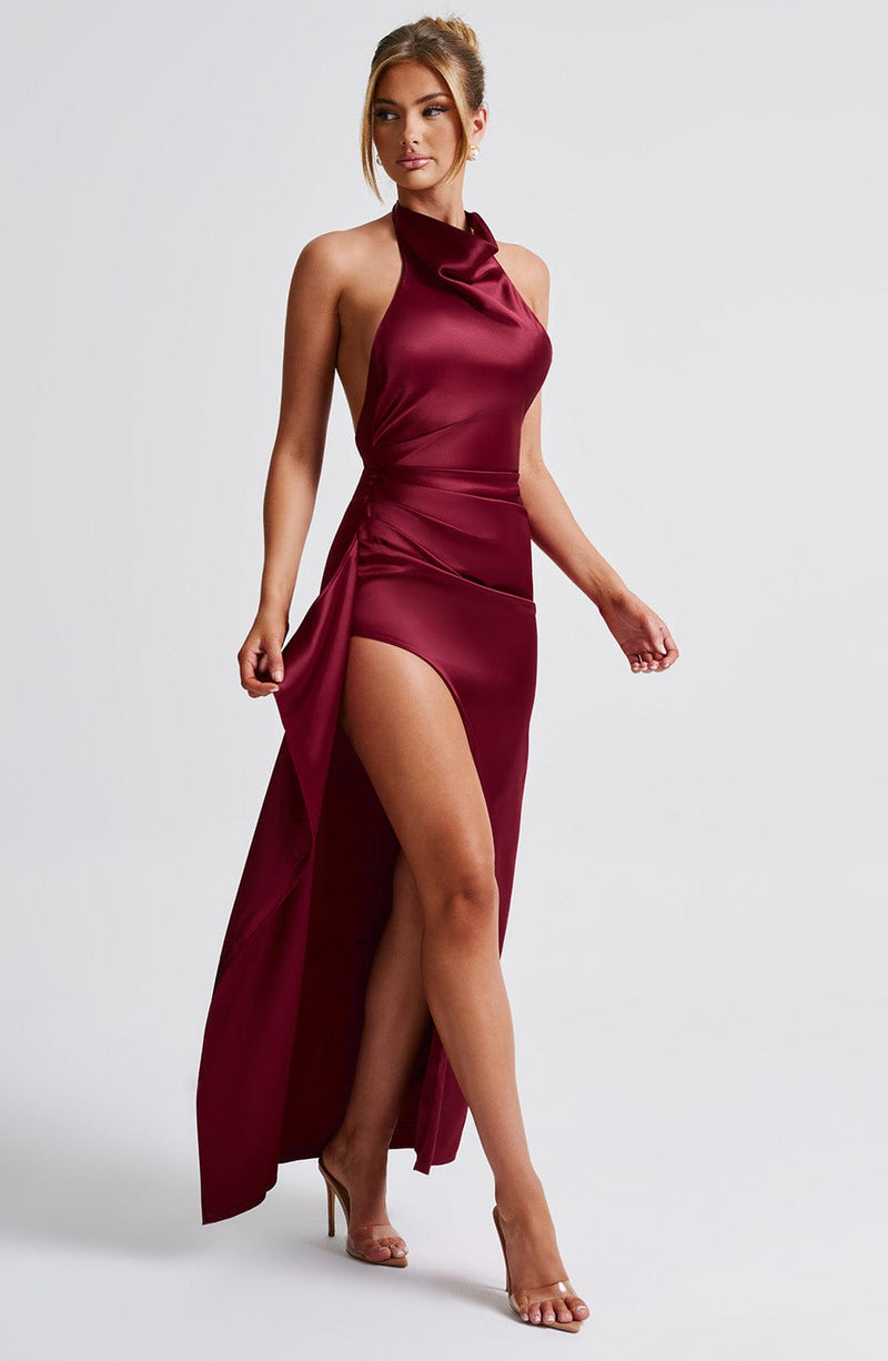 Colette Maxi Dress - Burgundy Dress Babyboo Fashion Premium Exclusive Design