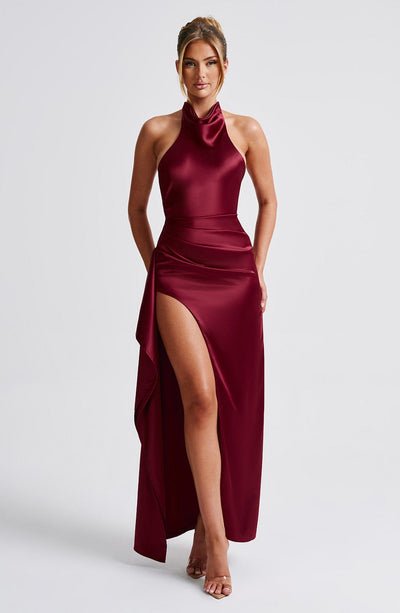 Colette Maxi Dress - Burgundy Dress Babyboo Fashion Premium Exclusive Design