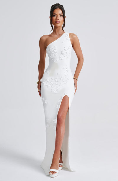 Shop Formal Dress - Cynthia Maxi Dress - Ivory fifth image