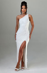 Cynthia Maxi Dress - Ivory Dress Babyboo Fashion Premium Exclusive Design