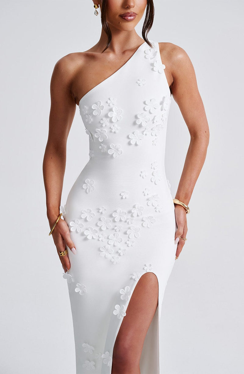 Cynthia Maxi Dress - Ivory Dress Babyboo Fashion Premium Exclusive Design
