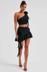 Daina Mini Skirt - Black Skirt Babyboo Fashion Premium Exclusive Design