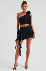 Daina Mini Skirt - Black Skirt Babyboo Fashion Premium Exclusive Design