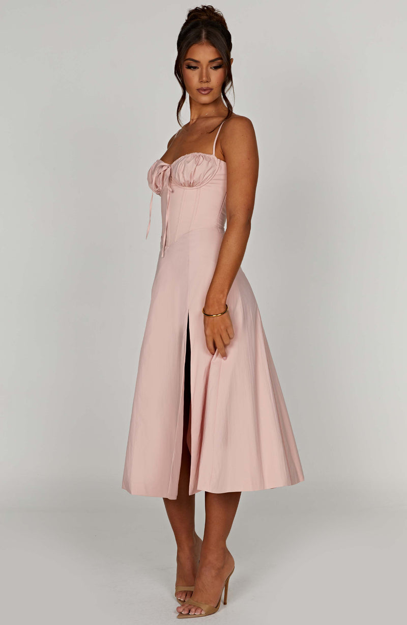 Deanna Midi Dress - Blush Dress Babyboo Fashion Premium Exclusive Design