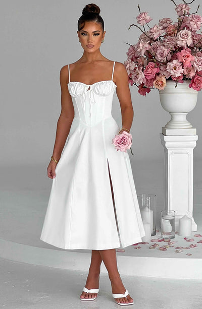 Shop Formal Dress - Deanna Midi Dress - Ivory secondary image