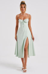 Deanna Midi Dress - Sage Dress XS Babyboo Fashion Premium Exclusive Design