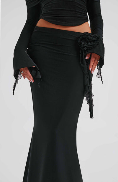 Deema Maxi Skirt - Black Skirt Babyboo Fashion Premium Exclusive Design