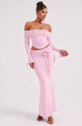 Deema Maxi Skirt - Pink Skirt Babyboo Fashion Premium Exclusive Design