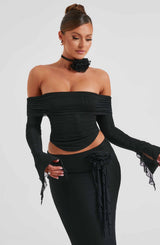 Deema Top - Black Tops Babyboo Fashion Premium Exclusive Design