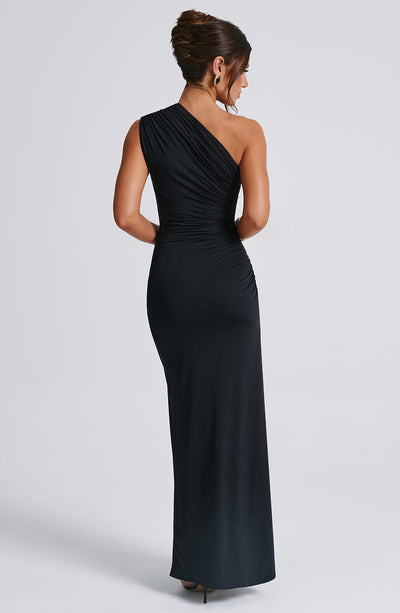 Shop Formal Dress - Delaney Maxi Dress - Black sixth image