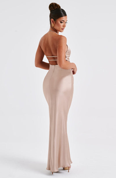 Delphine Maxi Dress - Champagne Dress Babyboo Fashion Premium Exclusive Design