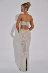 Dimity Maxi Skirt - Nude Skirt Babyboo Fashion Premium Exclusive Design