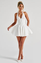 Doris Mini Dress - Ivory Dress Babyboo Fashion Premium Exclusive Design