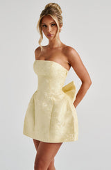 Elenora Mini Dress - Lemon Dress Babyboo Fashion Premium Exclusive Design