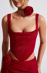 Elizabeth Corset - Red Tops Babyboo Fashion Premium Exclusive Design