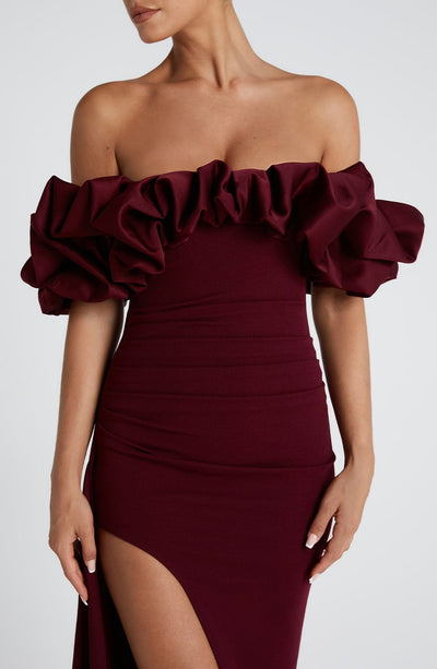 Elsie Maxi Dress - Cherry Lacquer Dress Babyboo Fashion Premium Exclusive Design