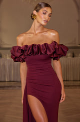 Elsie Maxi Dress - Cherry Lacquer Dress Babyboo Fashion Premium Exclusive Design