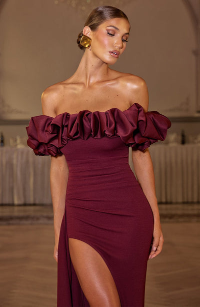 Elsie Maxi Dress - Cherry Lacquer Dress Babyboo Fashion Premium Exclusive Design
