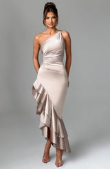 Esmeraya Maxi Dress - Champagne Dress XS Babyboo Fashion Premium Exclusive Design