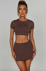 Eve Top - Chocolate Tops XS Babyboo Fashion Premium Exclusive Design