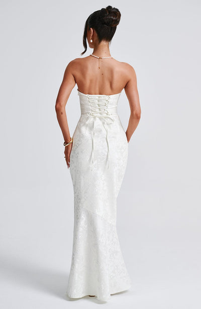 Shop Formal Dress - Felicity Maxi Dress - Ivory fifth image