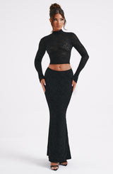 Fernanda Maxi Skit - Black Skirt Babyboo Fashion Premium Exclusive Design