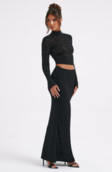 Fernanda Maxi Skit - Black Skirt Babyboo Fashion Premium Exclusive Design