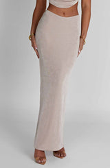 Fifi Maxi Skirt - Champagne Skirt Babyboo Fashion Premium Exclusive Design