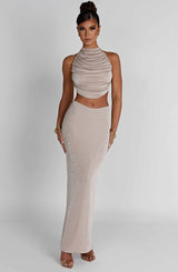 Fifi Maxi Skirt - Champagne Skirt Babyboo Fashion Premium Exclusive Design