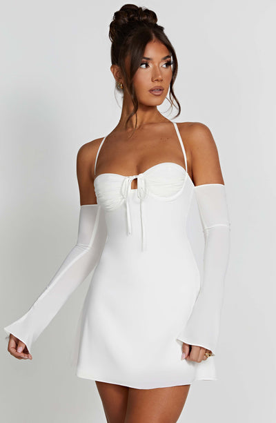 Fiona Mini Dress - Ivory – BABYBOO