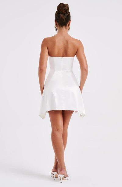 Freja Mini Dress - Ivory Dress Babyboo Fashion Premium Exclusive Design