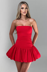 Gemma Mini Dress - Red Dress Babyboo Fashion Premium Exclusive Design