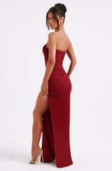 Giovanna Maxi Dress - Wine Dress Babyboo Fashion Premium Exclusive Design