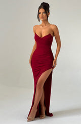 Giovanna Maxi Dress - Wine Dress XS Babyboo Fashion Premium Exclusive Design