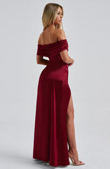 Gwendolyn Maxi Dress - Burgundy Dress Babyboo Fashion Premium Exclusive Design