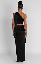 Halsey Maxi Skirt - Black Skirt Babyboo Fashion Premium Exclusive Design