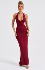 Harmonia Maxi Dress - Burgundy Dress Babyboo Fashion Premium Exclusive Design