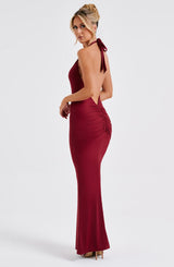 Harmonia Maxi Dress - Burgundy Dress Babyboo Fashion Premium Exclusive Design