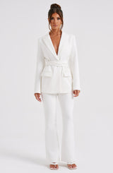 Hazel Suit Jacket - Ivory Jackets Babyboo Fashion Premium Exclusive Design