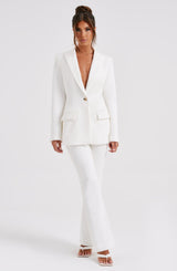 Hazel Suit Jacket - Ivory Jackets Babyboo Fashion Premium Exclusive Design