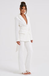 Hazel Suit Jacket - Ivory Jackets Babyboo Fashion Premium Exclusive Design