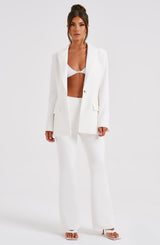 Hazel Suit Jacket - Ivory Jackets Babyboo Fashion Premium Exclusive Design