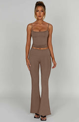 Heidi Pant - Mocha Pants Babyboo Fashion Premium Exclusive Design